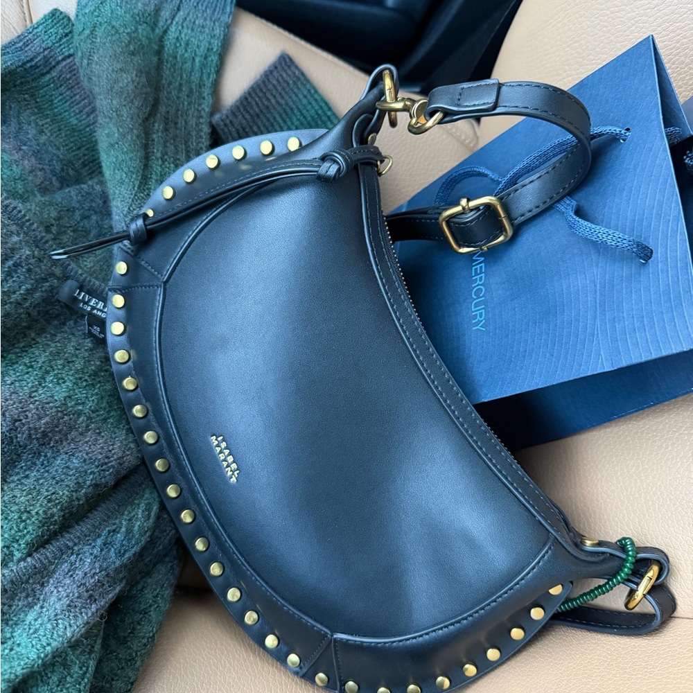 Black Studded Women's Bag